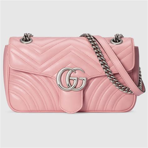 borse gucci rosa marmorizzato|Mini borsa a mano GG Marmont in pelle rosa chiaro .